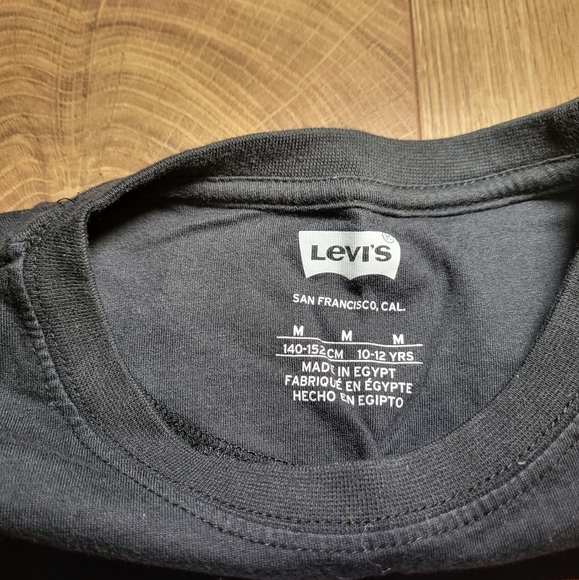 Levi's Youth Black Logo T-Shirt Size Medium 10-12Y - Picture 3 of 8